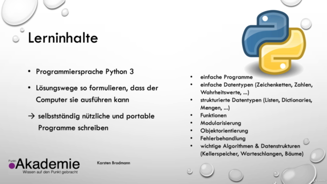Python 3 - Einführung in die Programmierung – Screenshot 1