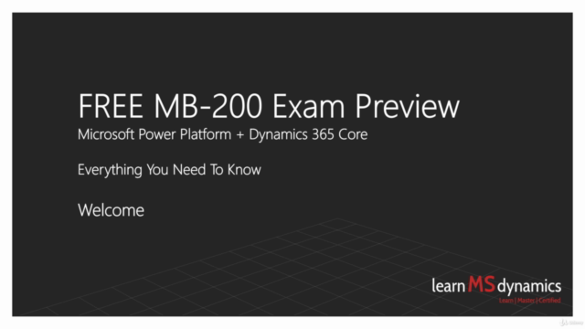 FREE MB-200 Exam Preview (Everything You Need To Know) – Screenshot 1