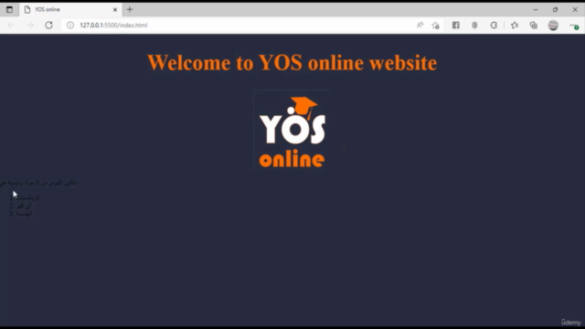 الدورة الكاملة في تصميم وبرمجة مواقع الانترنت من الصفر 2025 – Screenshot 2