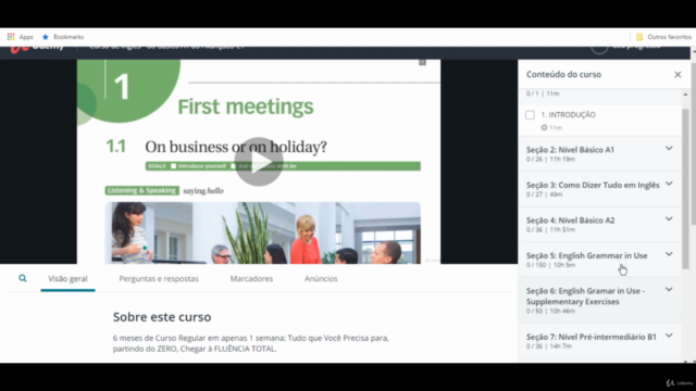 Curso de Inglês - Método Extraordinário Rumo à FLUÊNCIA – Screenshot 1