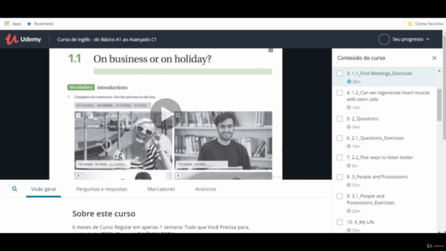 Curso de Inglês - Método Extraordinário Rumo à FLUÊNCIA – Screenshot 3