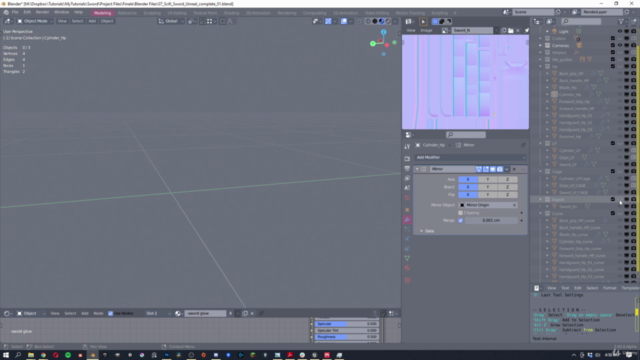 Scifi Sword Tutorial: Blender / Quixel / Unreal – Screenshot 1