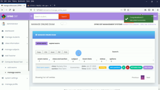 Develop Computer Based Test (CBT) and Chat App In PHP : 2022 – Screenshot 3