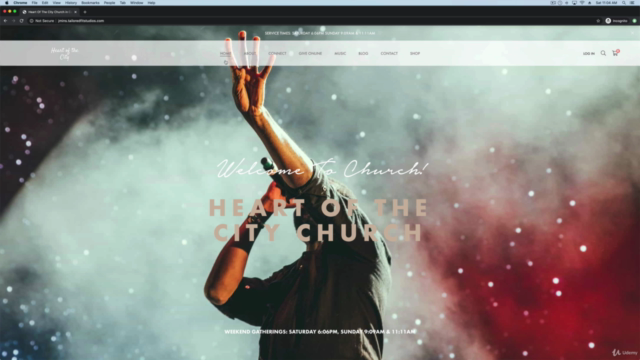 CREATE A CHURCH WEBSITE: A-Z Web Design For Total Beginners! – Screenshot 1
