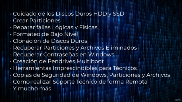 Curso de Reparación de Discos Duros y Recuperación de Datos – Screenshot 3