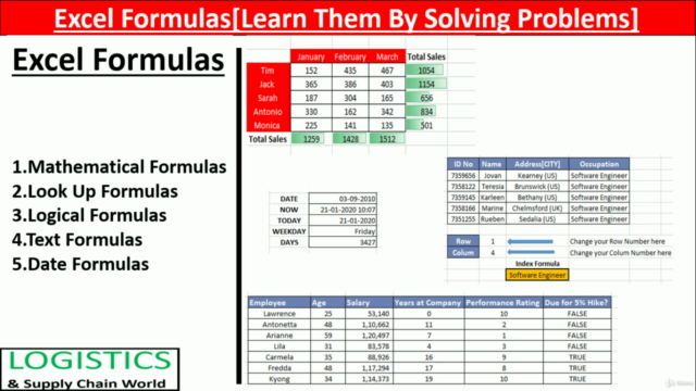 Microsoft Excel Formulas [Learn Them By Solving Problems] – Screenshot 2