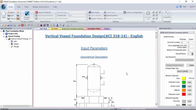 Diseño de Fundaciones con STAAD Foundation Advanced-Nivel 2 – Screenshot 1