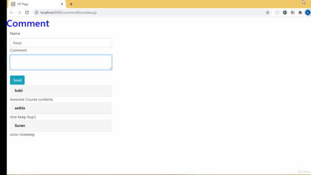 JSP AJAX Bootcamp – Screenshot 3