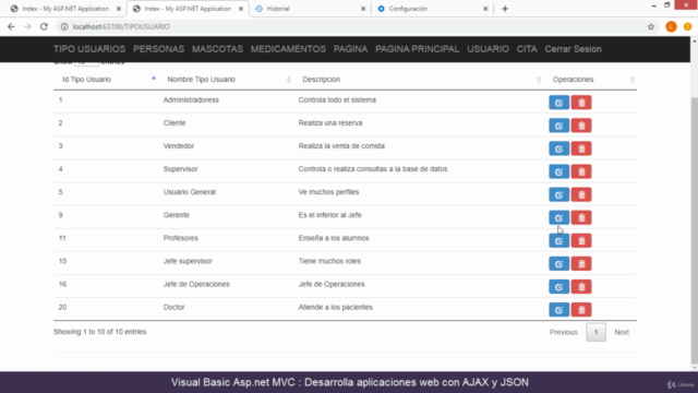 Visual Basic Asp.Net MVC - AJAX , JSON y Javascript (VB.NET) – Screenshot 3