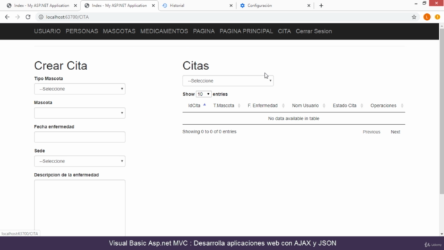 Visual Basic Asp.Net MVC - AJAX , JSON y Javascript (VB.NET) – Screenshot 4