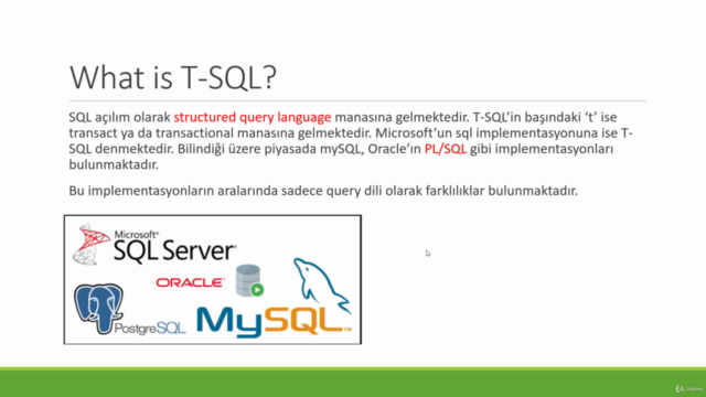 Veritabanı Yönetim Sistemleri ve Microsoft SQL Server [2020] – Screenshot 1