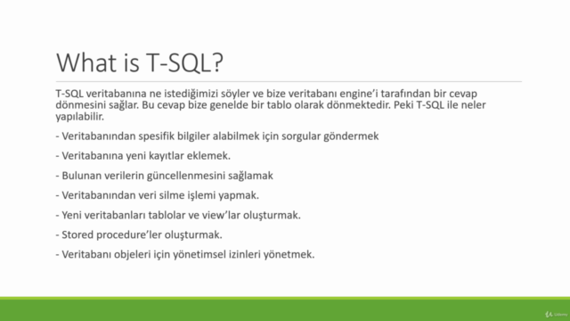 Veritabanı Yönetim Sistemleri ve Microsoft SQL Server [2020] – Screenshot 4