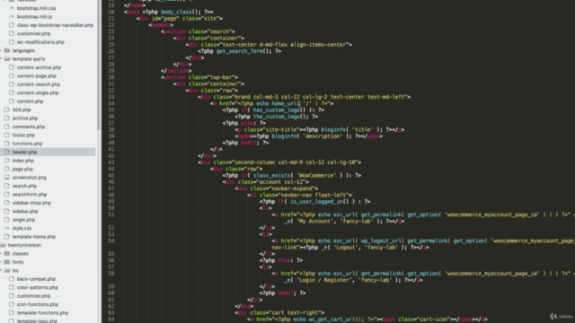 Criação de Temas WordPress com WooCommerce: Curso Avançado – Screenshot 3