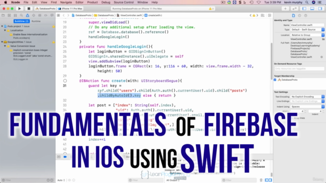 iOS Firebase Masterclass - Real time Database and Firestore – Screenshot 3