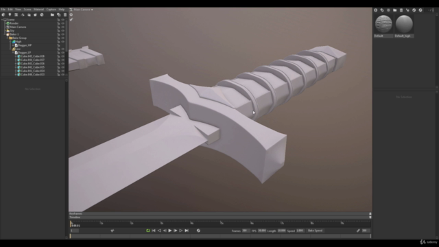 Realistic Dagger Game Asset Creation in Blender – Screenshot 2