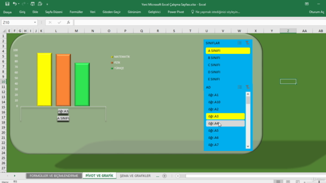 Excel FULLSET-Formüller-Pivot Tablolar-Grafikler-Uygulamalar – Screenshot 1
