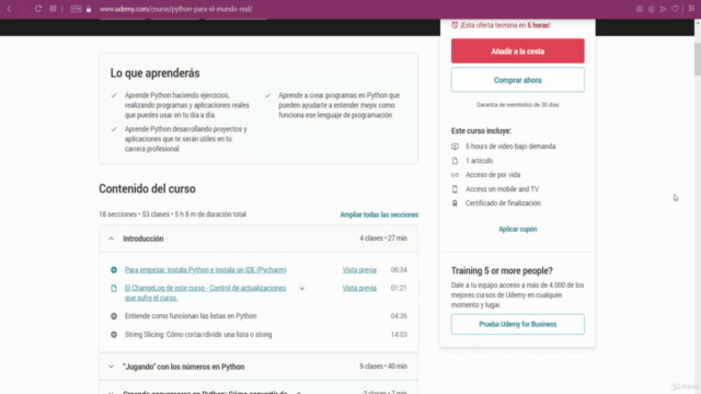 PYTHON PRÁCTICO: Aprende Python para el mundo real! – Screenshot 1