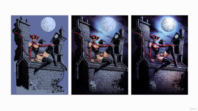 Comic Art Master Class: The Crimson Cat | Inking & Coloring – Screenshot 3