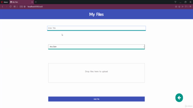 Node.js ve Vue.js İle Dosya Yedekleme Projesi – Screenshot 3