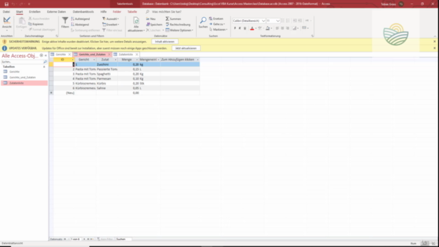 Excel VBA im Zusammenspiel mit Access Datenbanken – Screenshot 3