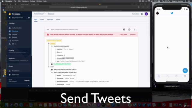Twitter iOS Clone | Swift 5/Firebase | No Storyboards | MVVM – Screenshot 1