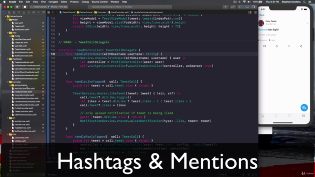 Twitter iOS Clone | Swift 5/Firebase | No Storyboards | MVVM – Screenshot 3