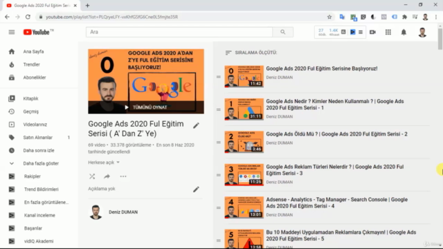 [ÜCRETSİZ] Google ADS ADWORDS A'dan Z'ye Reklam Eğitimi – Screenshot 1