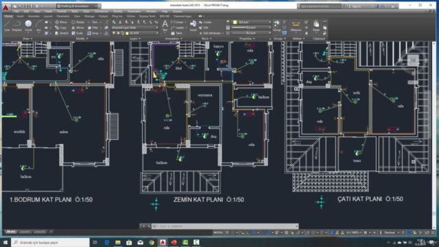 Autocad Elektrik Proje Çizim kursu 1 Saat (ÜCRETSİZ) – Screenshot 4