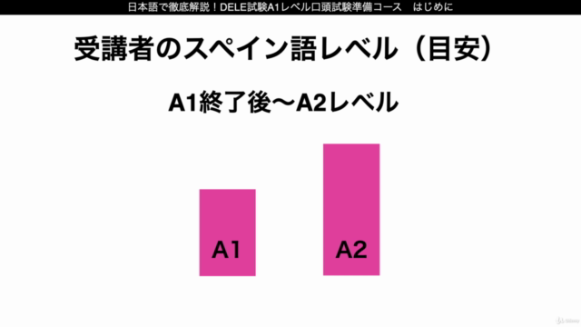 日本語で徹底解説!スペイン語DELE試験A1レベル口頭試験準備コース – Screenshot 4