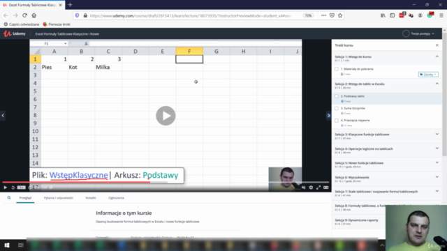 Excel Formuły Tablicowe Klasyczne i Nowe – Screenshot 3