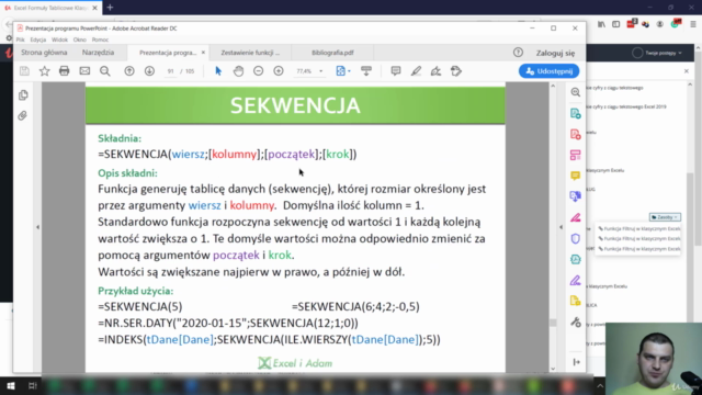 Excel Formuły Tablicowe Klasyczne i Nowe – Screenshot 4