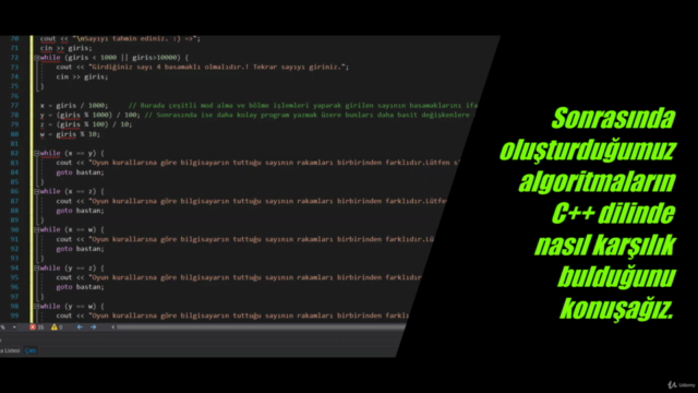 Örneklerle Algoritma ve C++ Yazılım Geliştirme Temelleri – Screenshot 3