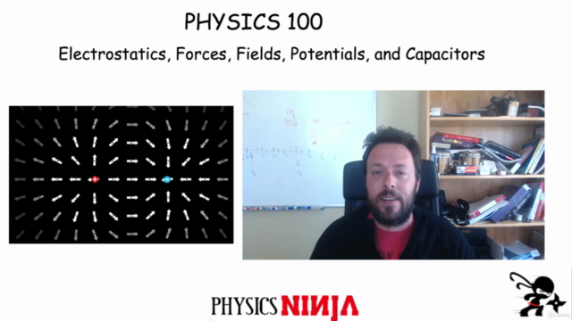 Physics 100:Electric Force, Fields, Potential and Capacitors – Screenshot 1