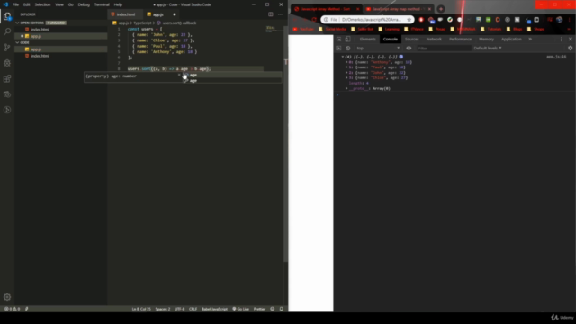 Javascript Array Methods – Screenshot 1