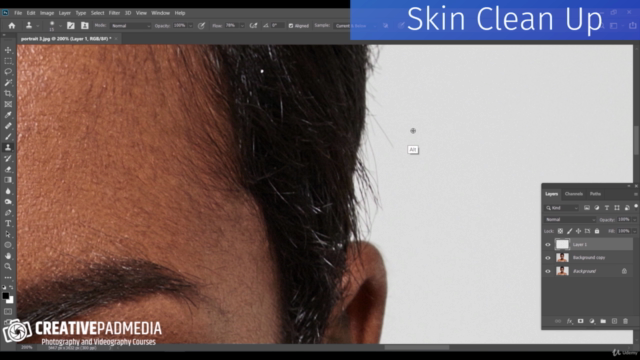 Portrait Retouching Using Adobe Photoshop – Screenshot 2