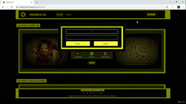 Aplicación web DINÁMICA con ANGULAR 9, BOOTSTRAP y NODEJS – Screenshot 2