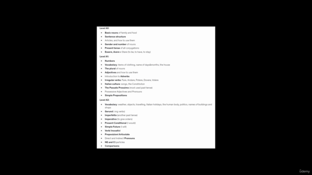 Italian for Beginners A0-A1-A2 | Complete Grammar + Writing – Screenshot 2
