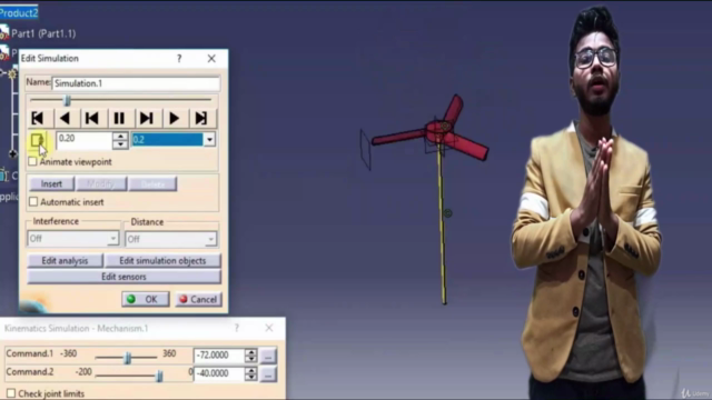 CATIA V5 DMU किनेमेटिक्स और हिंदी में तंत्र का विश्लेषण – Screenshot 1