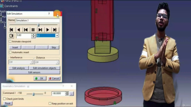 CATIA V5 DMU किनेमेटिक्स और हिंदी में तंत्र का विश्लेषण – Screenshot 4
