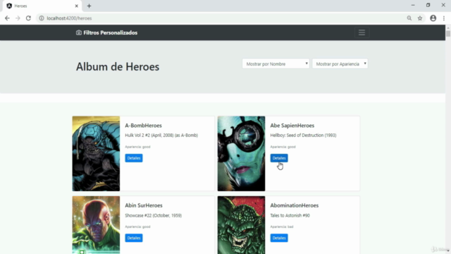 Angular: Crea páginas web con filtros desde 0 (Angular 10+) – Screenshot 4