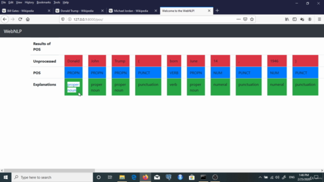 Python Django Web Development of NLP App – Screenshot 3