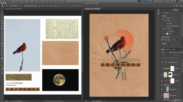 Workflow for digital collage illustration – Screenshot 4