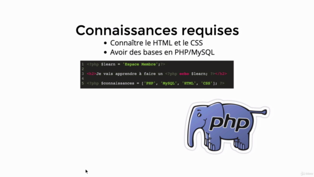 PHP Débutant - Créer un espace membre complet – Screenshot 4