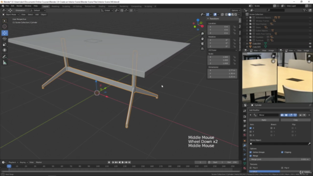 Scene Creation with Blender and Substance Painter – Screenshot 1