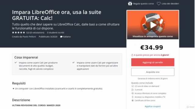 Impara LibreOffice ora, usa la suite GRATUITA: Calc! – Screenshot 4