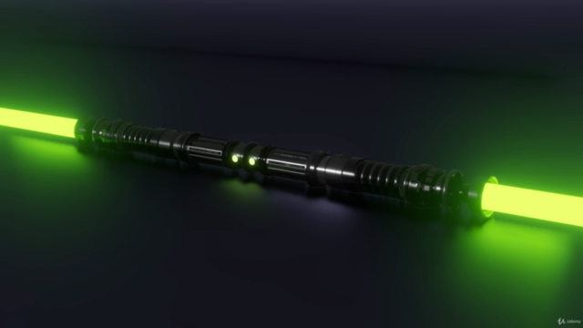 Blender 3D Model a Lightsaber for Beginners – Screenshot 1