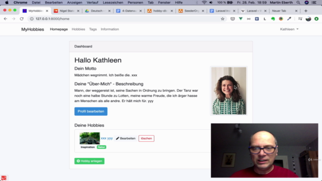 Laravel 7 - Praxiskurs für Anfänger: Alle Grundlagen am Bsp. – Screenshot 1