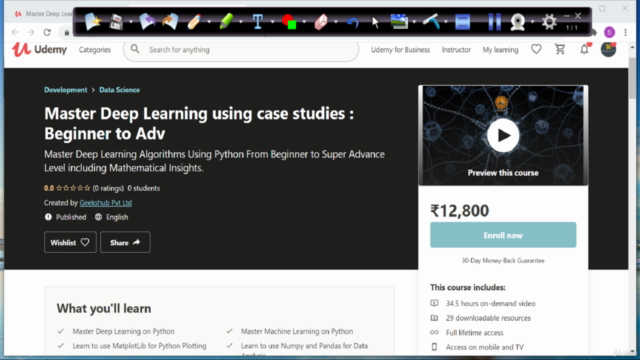 Master Deep Learning using Case Studies : Beginner-Advance – Screenshot 1