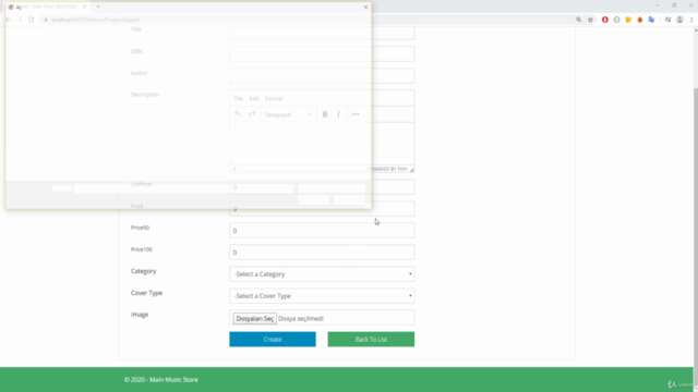 ASP . Net Core MVC Music Store List E-Ticaret – Screenshot 3