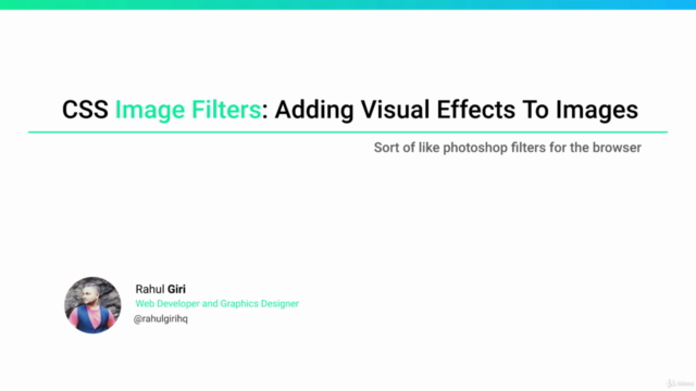 CSS Image Filters - Editing Images On The Web (2021) – Screenshot 1